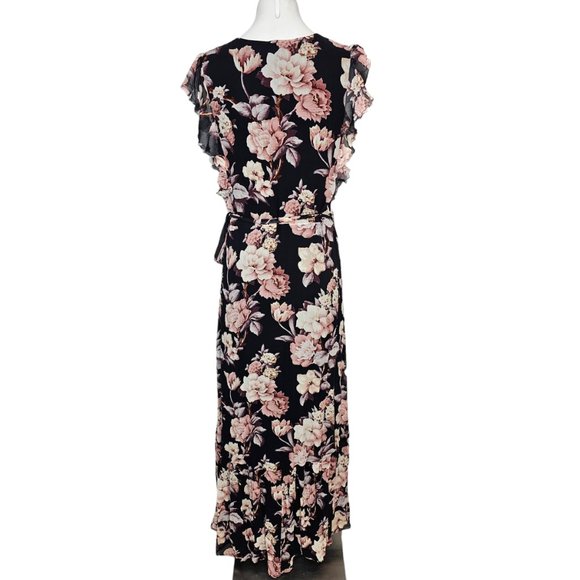 PAIGE Maxi Floral Dress Size M Wedding Guest, Wrap Dress - Picture 9 of 12